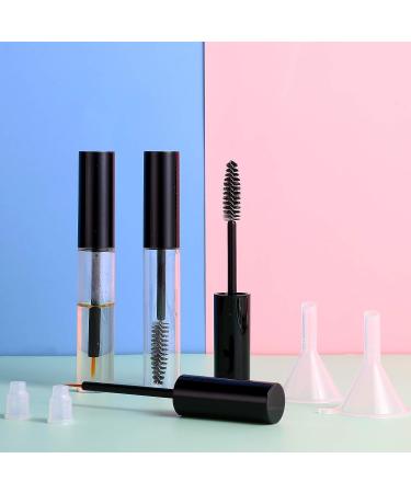 12-Piece 10ml Empty Mascara & Eyeliner Tubes Set with 4 Cream & Liquid Containers - DIY Eyelash Serum Kit - Buy Online on GoSupps.com
