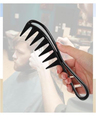 Yoezuo Wide Tooth Comb 2 PCS Curling Comb Coarse Tooth Comb Hair Comb Set Heat Resistant Antistatic Coarse Hair Comb Styling Comb for Women Men Hair Styling Salon (Black) - Buy Online on GoSupps.com