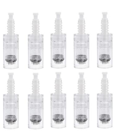 36 Pins Microneedling Pen Replacement Cartridges 10 Pcs - Derma Auto Pen Bayonet Slot Cartridges for Dr Pen M5 / M7 / N2  Angel Kiss A9 / S65 / K3892  Disposable Replacement Accessories - 0.25mm