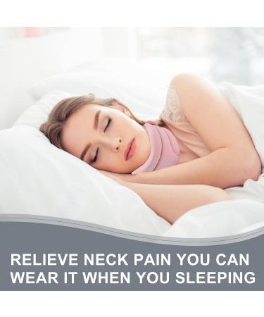 Neck Support Stretcher & Sleep Aid - Premium Neck Pillow for Pain Relief | Adjustable Neck Bandage for Snoring (Pink) - Buy Now! - Buy Online on GoSupps.com