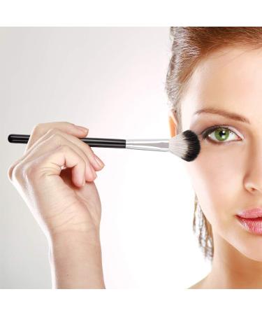 Ducare Fan Brush - Highlighter & Setting Makeup Tool - Silvery & Black - Buy Online on GoSupps.com