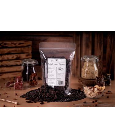  Kuchnia Zdrowia Dried Thompson Sultana Raisins - Delicious Snack - Whole Fruit - Natural - Vegan - Kuchnia Zdrowia - Resealable Bag with Zipper - Doypack: (500g) - Buy Online on GoSupps.com