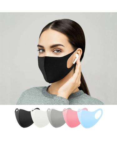 Buy Blue Fabric Masks for Adults & Older Kids 10 Pack Washable & Reusable Mouth Protection for Everyday Use - Buy Online on GoSupps.com