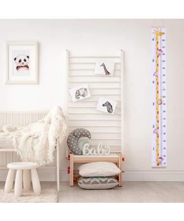 Taicanon Baby Height Growth Chart Cute animal Pattern Growth Chart for Kids Wall Hanging Measuring Ruler Removable Canvas and Wood Bedroom Nursery Wall Decoration - Buy Online on GoSupps.com