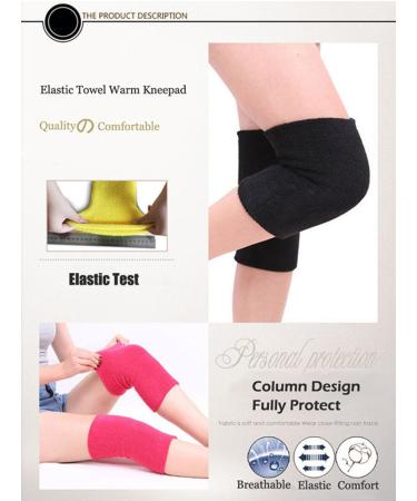 Buy Cotton Non-Slip Knee Pads | Soft Absorbent Support Brace for Men & Women | Perfect for Running Gym Yoga & Dance - 1 Pair (Blue - Buy Online on GoSupps.com