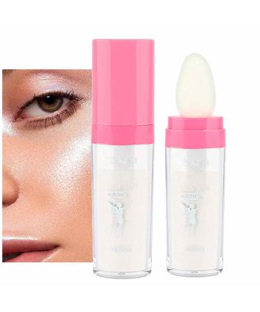 Face Highlighter Makeup Powder Fairy Powder | Three-Dimensional Powder Makeup Loose Makeup Stick for Face Cheek Bady Sritob 01#white