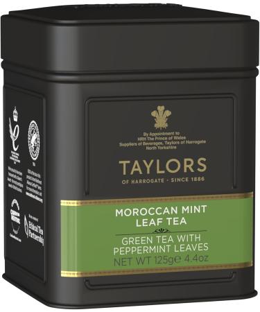 Taylors of Harrogate Moroccan Mint Green Leaf Tea Caddy 125g - Buy Online on GoSupps.com