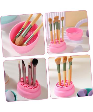 Beavorty cosmetic brush cleaner silicone makeup brush holder wash bowl Storage Box make up brush cleaner brush cleaning brush drying rack makeup brush cleaner bowl make up makeup brush - Buy Online on GoSupps.com