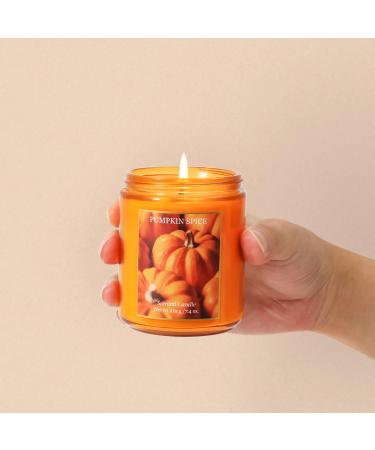 SCENTORINI Pumpkin Spice Scented Candle - 7.4 oz Natural Soy Wax | Perfect Halloween & Fall Aromatherapy Gift  - Buy Online on GoSupps.com