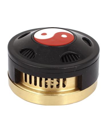 Ruilogod Portable Moxa Moxibustion Roll Burner Box Black 8cm Dia