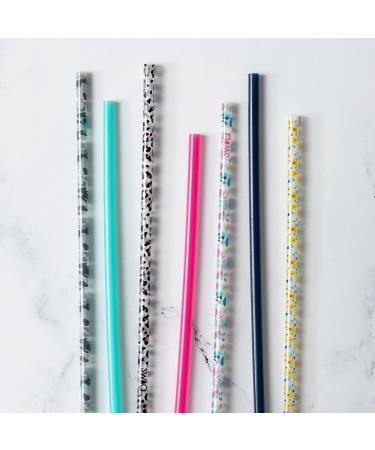 Swig Life Luxy Leopard + Blush Reusable Straw Set with Cleaning Brush - 10.25 Long Straws for 20oz, 22oz, and 32oz Tumblers - Buy Online on GoSupps.com