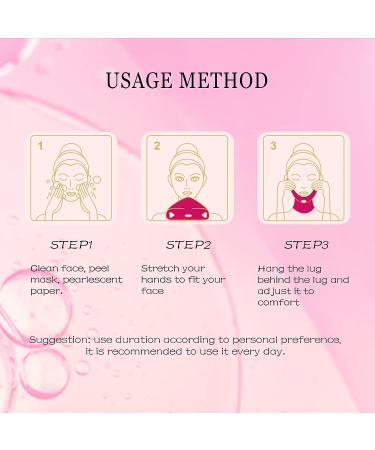 APPTI 5 Pcs Rosa Rugosa V-Line Lifting Bandage Mask for Women - Double Chin Reducer and Face Slimmer Mask with Chin Up Patch - V-Line Shaping for Cheek and Neck - Buy Online on GoSupps.com