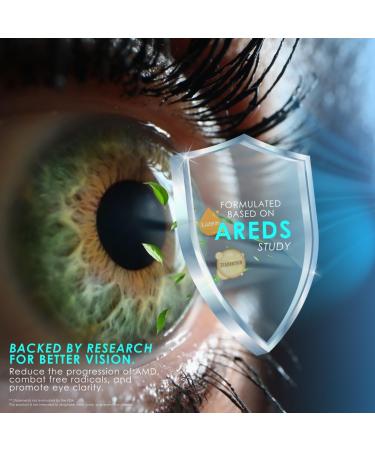 Clearsight AREDS Advanced+ Eye Health Vitamins | Lutein Zeaxanthin Vitamin E Vitamin C | Blue Light & Vision Support | Eye Vitamins for Macular Health - Buy Online on GoSupps.com