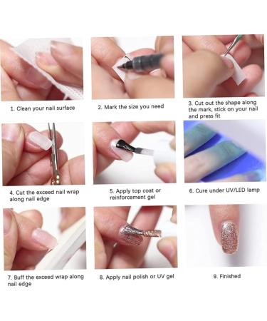 Fibreglass Nail Repair Silk Fibreglass Nail Extensions Nail Glue Stickers Silk Nail Wrap Nail Art Tool for Fingernail Repair Armor stickers - Buy Online on GoSupps.com