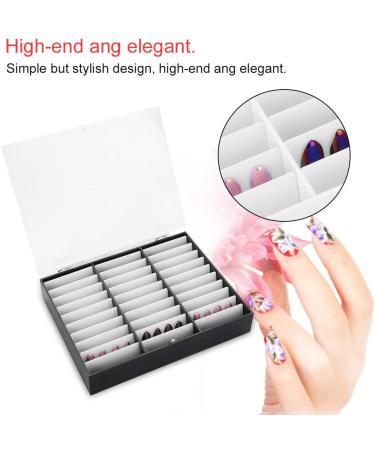 High-End False Nail Art Box | Clear Manicure Tool Storage with Gems & Beads | International Shipping - Buy Online on GoSupps.com