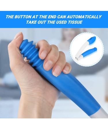 Jhua 15.7 Foldable Toilet Aid for Wiping - Long Reach Comfort Butt Wiper with Carrying Bag - Bottom Buddy Tool for Easy Toilet Paper Assistance - Blue - Buy Online on GoSupps.com