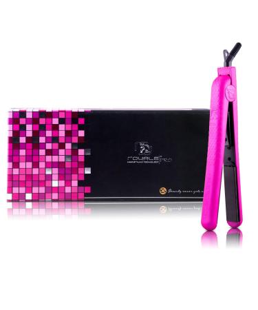 Royale Classic Flat Iron Hair Straightener Hot Pink Ceramic Floating Plate Design Easy to Use Will Not Damage Hair 5 Year Unconditional Warranty