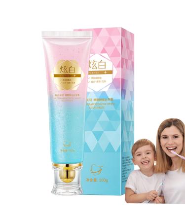 Yugugomo Toothpaste for whiter teeth - Organic and natural gel non-abrasive - 100g - For smokers home travel