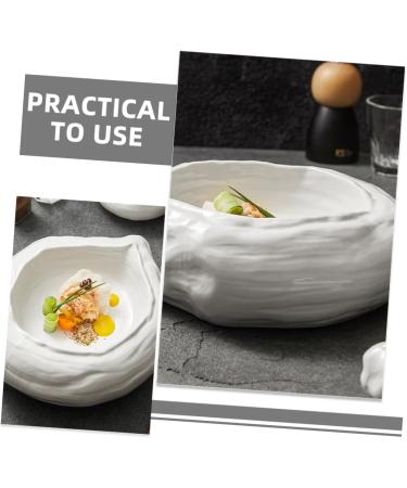 Cabilock Salad Bowl Household Food Bowl Kitchen Supplies Ceramic Dessert Bowl Ceramics Hotel Delicate 15.50X14.00X6.00CM As Shown - Buy Online on GoSupps.com