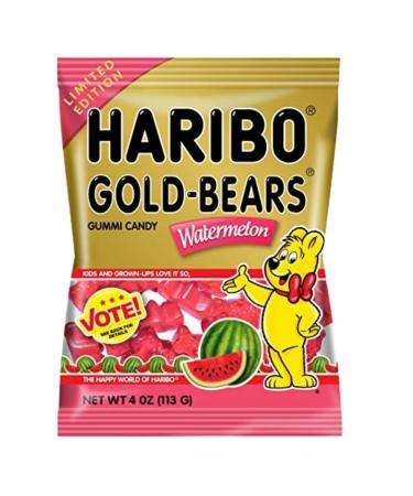 Haribo Goldbears Gummi Candy 4 oz. Pack - Watermelon Pineapple Gummy Bears (2 Count) - Buy Online on GoSupps.com