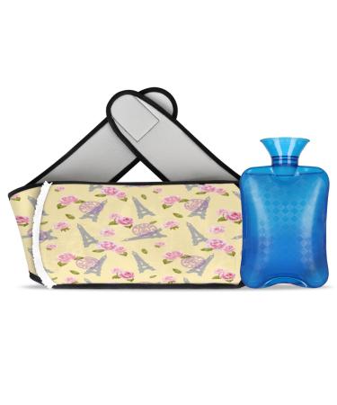 Romantic funny design hot bottle hot bottle with soft waist cover warm water bag by hand shoulder legs back neck warm