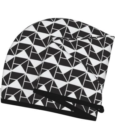 Super Absorbent Microfiber Hair Towel Wrap | Abstract Geometric Texture for Long Curly & Thick Hair - Quick Dry Coral Velvet for Women - Buy Online on GoSupps.com