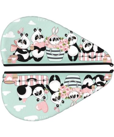 Buy Cute Panda Hair Towel Wrap | Fast Drying Towel Turban for Quick Hair Drying - International Shipping Available - Buy Online on GoSupps.com