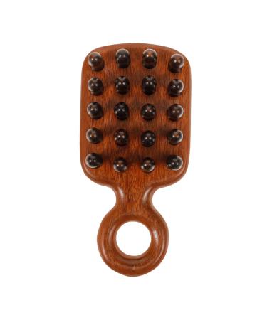 Combined scalp ridge from the Weather Woodenwamm Collared combination comb CAMM Wooden head comb wooden ridge for antistatic head massage comb scalp ridge 12.50x6.00cm brown