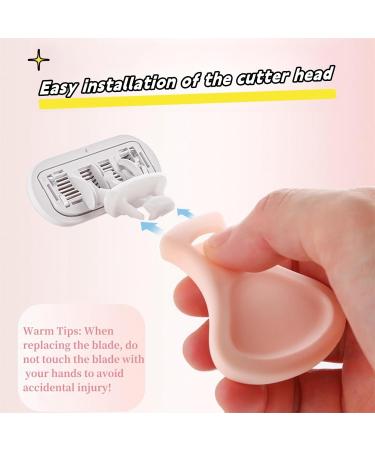 Women's Travel Razor Kit - Portable 5-Blade Mini Razor with Case & 4 Refills | Outdoor Shaving Essentials in Pale Pink - Buy Online on GoSupps.com
