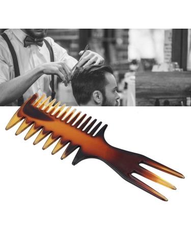 Retro Hairstyle Comb Men's Wide Teeth Resin Comb Anti-static Suitable for Salon and Home Use (4 three-purpose comb width) - Buy Online on GoSupps.com