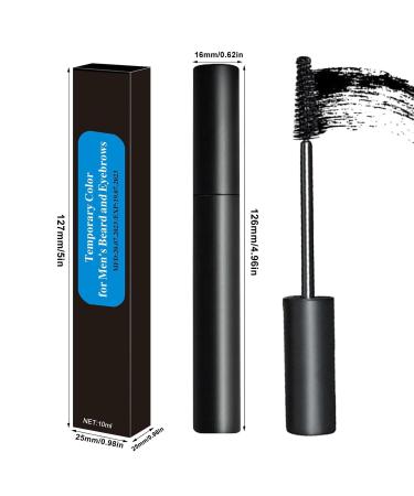 Buy Waterproof Eyebrow Color for Men - 0.3oz Eyebrow Tinting Pen - Durable & Wipe-Resistant Beard Dye in Cypress Black - Buy Online on GoSupps.com