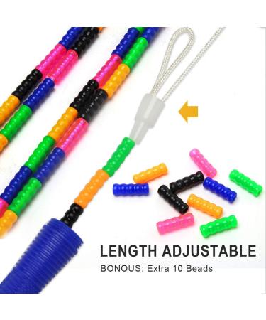 16 FT Coolrunner Double Dutch Jump Rope Set - Soft Beaded Skipping Rope for Kids & Adults - Plastic Segmented Jump Rope - Blue (2 Pack) - Buy Online on GoSupps.com
