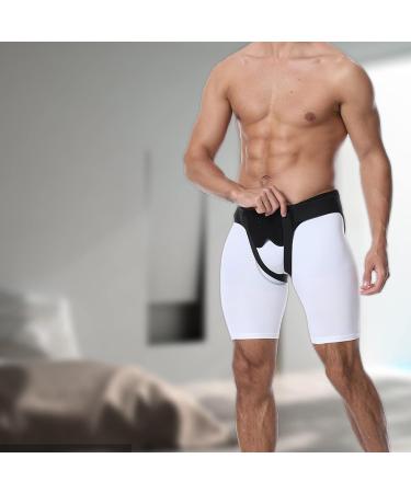 Breathable Inguinal Hernia Support Belt for Men & Women - Adjustable Compression Pads - Soft & Comfortable - Size L - Black - Buy Online on GoSupps.com