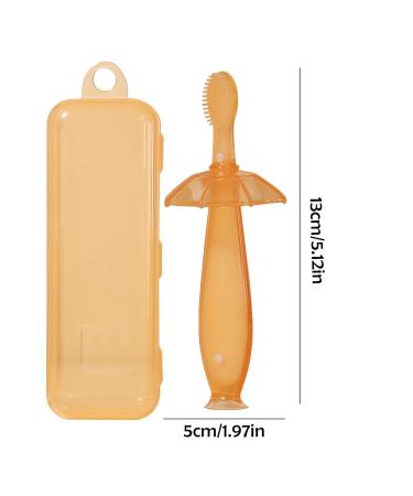 Buy Toddler Training Toothbrush - Soft Silicone 2-in-1 Brush & Bite Ring | Deep Clean Chew Resistant Gift for Boys & Girls - Buy Online on GoSupps.com