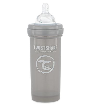 Twistshake Anti-Colic 260ml/8oz Pastel Grey - Reduce Colic and Comfort Your Baby - Buy Online on GoSupps.com