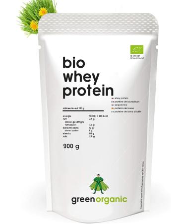 Organic Premium Whey Protein - 100% Natural Protein Powder Superfood Pasture-Fed Unsweetened - 900g for Optimal Health - Buy Online on GoSupps.com