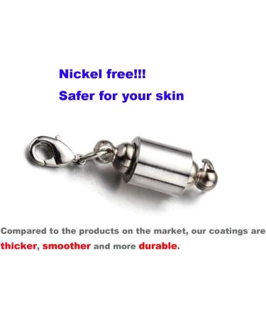 Screw Locking Magnetic Necklace Clasps - Safety Jewelry Closures 6mm Silver - Buy Online on GoSupps.com