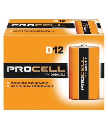 Duracell Procell Pc1300 Size D Alkaline Battery Bulk Case of 72