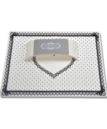 1Sets Comfortable Nail Art Pillow Hand Holder Cushion Plastic & Silicone Cushion Nail Arm Rest+Nail Brush+Manicure File SANC288 - (Color: Hot Pink)