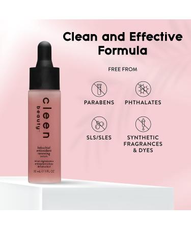 Bakuchiol Antioxidant Renewing Serum with Sapphire Lift Peptide - 1 Fl Oz | Cleen Beauty - Buy Online on GoSupps.com