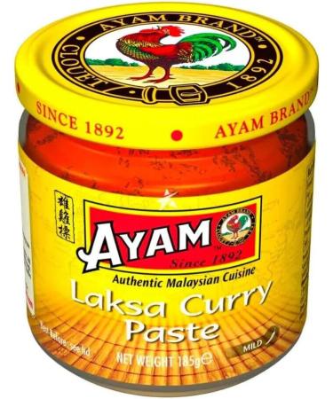 AYAM Malaysian Laksa Curry Sauce Paste 185g Gluten Free & HALAL (Pack of 3) - Buy Online on GoSupps.com