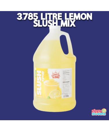 ZippySweets - Lemon Flavour Slushie Syrup 1 Gallon 5:1 Concentrate For Slushie Machine with Bonus Mixing Guide - Premium Quality Beverage Solution For Any Slushy Machine - Buy Online on GoSupps.com