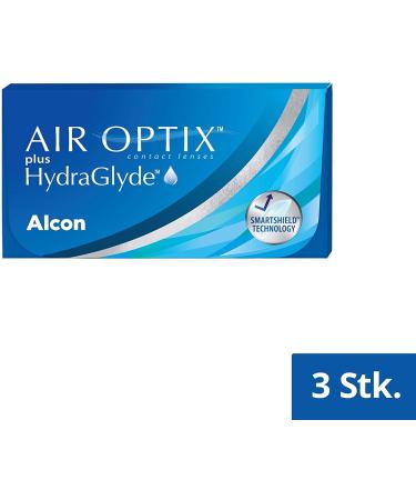 Air Optix Plus HydraGlyde Monthly Lenses - 3 Pack BC 8.6 mm Dia 14.2 mm +3.75 Diopters - Soft Contact Lenses for Comfort & Clarity - Buy Online on GoSupps.com