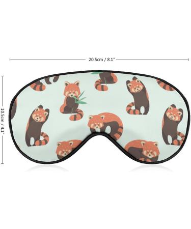 Red Panda Sleep Mask - Adjustable Blindfold for Men and Women - Blocks Light for Better Sleep - Ideal for Night, Travel, and Naps - Buy Online on GoSupps.com