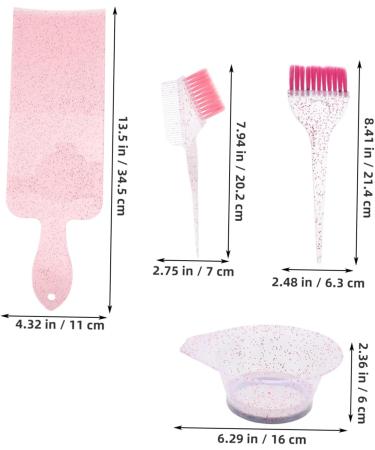 HONMEET 1 Set Translucent Hair Dye Set Hair Dye Bowl and Brush Kit Hair Color Mixing Bowl and Brush Hair Coloring Kit Hair Color Kit Hair Color Brush and Bowl Hair Dye Brush and Bowl Pp - Buy Online on GoSupps.com