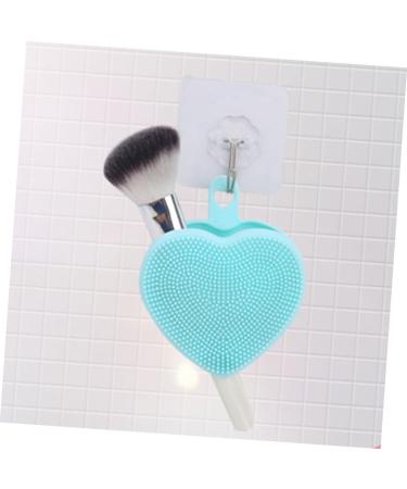 minkissy Handheld face Brush Washing Device Manual face face exfoliator Double Sided Double Side face Brush Silica Gel Heart-Shaped face Scrubber exfoliator Facial Cleansing Brush Scrubber 9.8x8.4cm - Buy Online on GoSupps.com