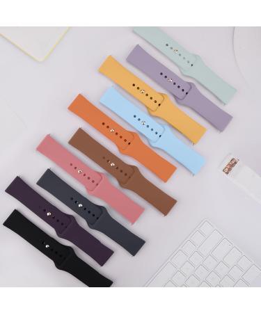Mugust Adjustable Silicone Bracelet for Garmin Vivoactive 5/3 Vivomove 3/HR/Luxe/Style and Forerunner 55/245/645 - 20mm Sports Replacement in Milk Tea Color - Buy Online on GoSupps.com