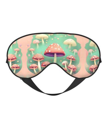 Dream Mushroom Eye mask Soft Elastic and Adjustable Nighttime Comfort Sleeping mask Suitable for Both Men and Women