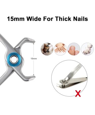 Uraqt Large Stainless Steel Nail Clipper - Ideal for Thick Nails Wide Jaw Toenail Scissors with Nail Files for Men & Women - Perfect for Easy Grooming - Buy Online on GoSupps.com