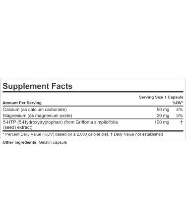 ANDREW LESSMAN 5-HTP 100-120 Capsules | Enhance Sleep Quality & Mood | Ultra-Pure 5-HTP | No Additives | 120 Count - Buy Online on GoSupps.com